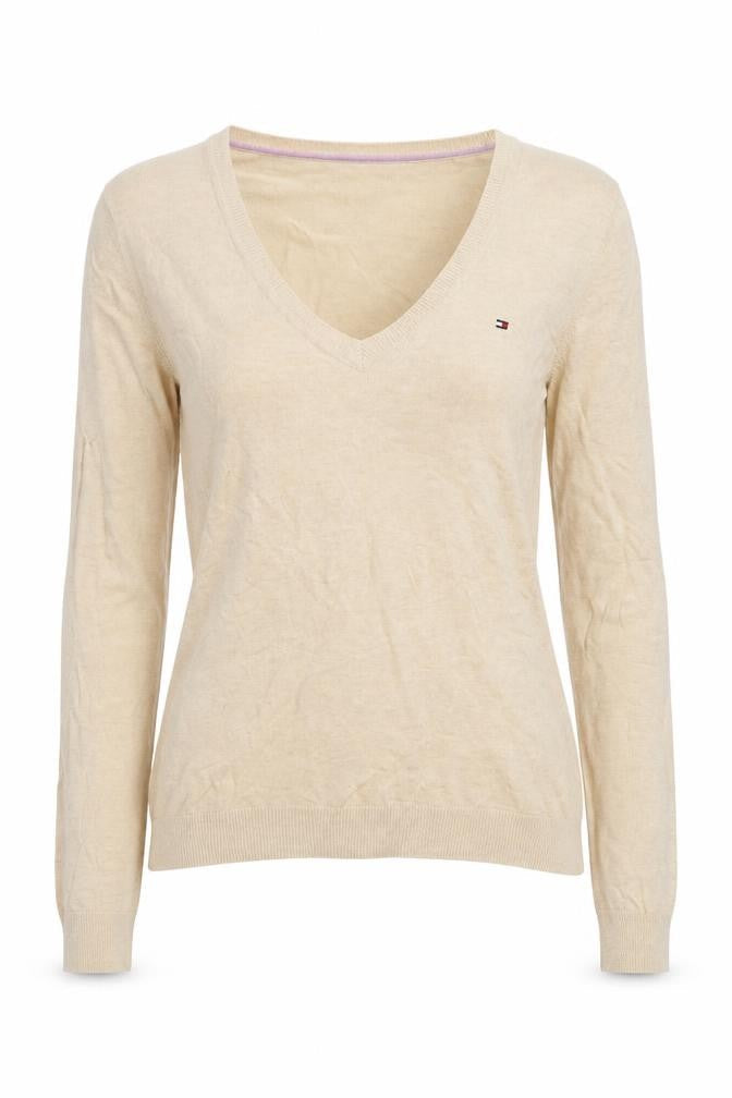 Tommy Hilfiger Women's Beige Pullover Jumper XS