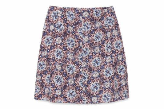Isle Women's Multicoloured Geometric Knee-Length Skirt