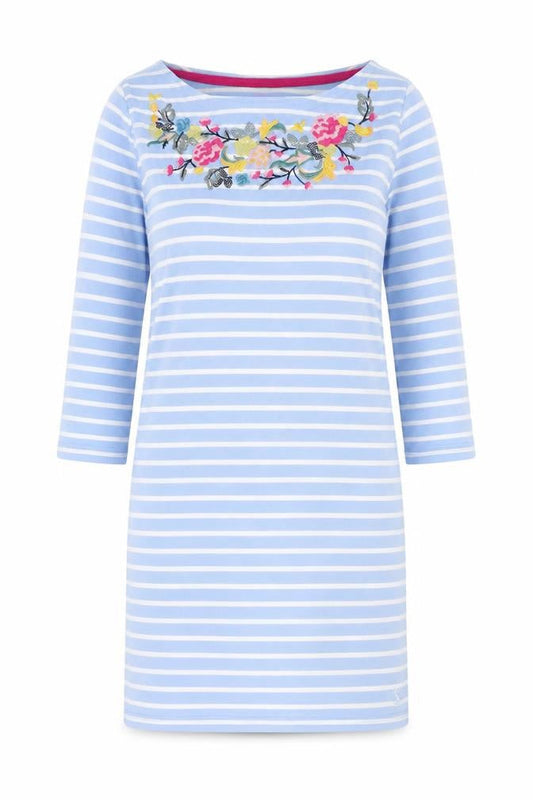 Joules Women's Blue Striped Shift Dress