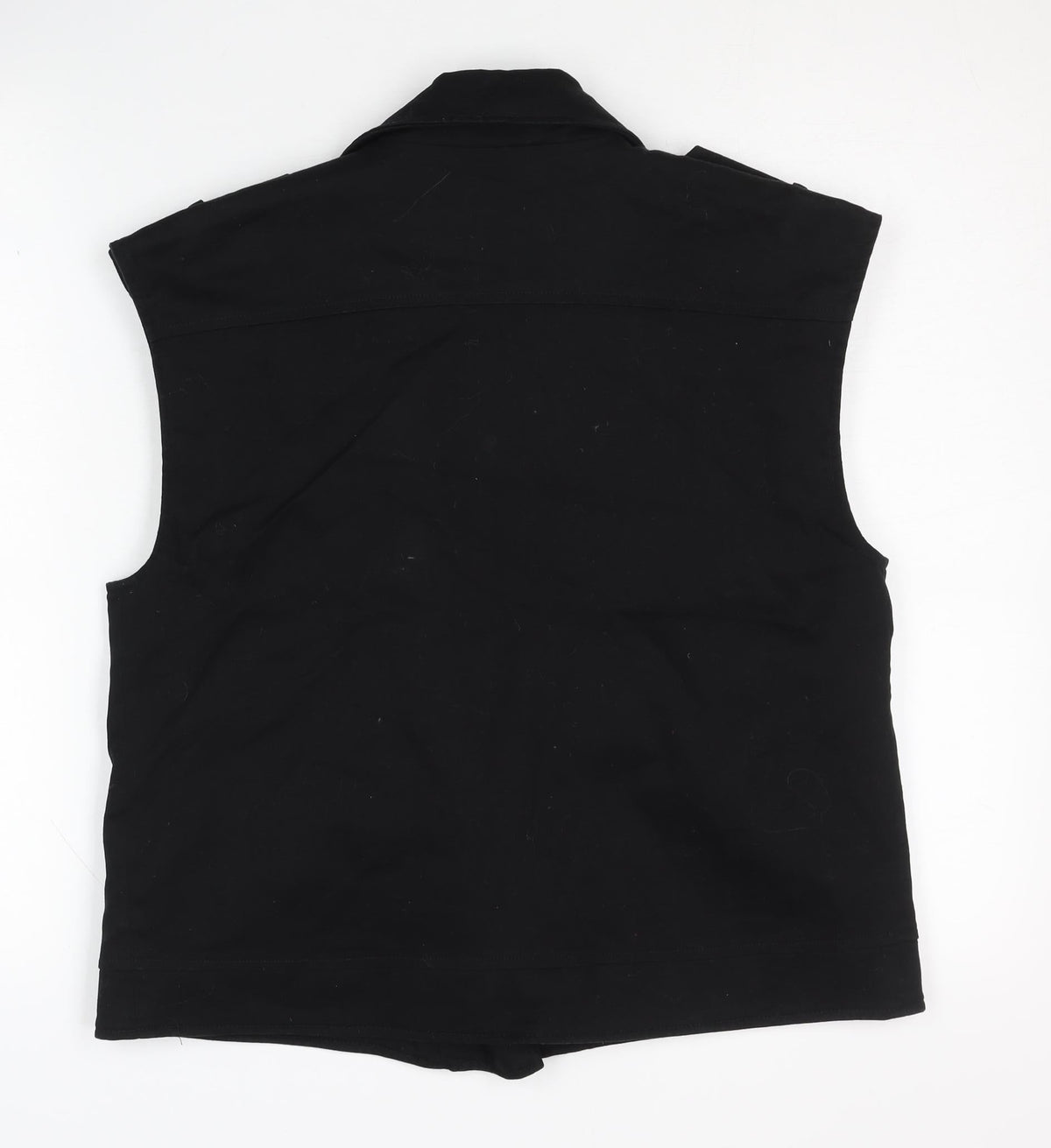 Ginette Paris Women's Black Biker Waistcoat, Size 1