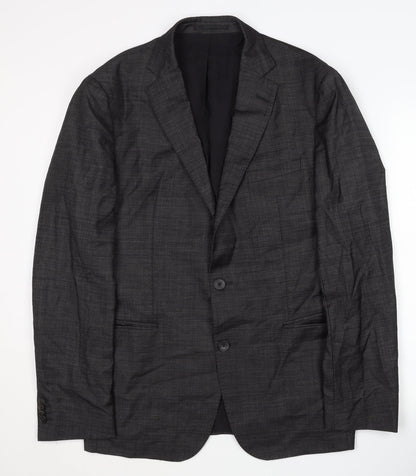 Hugo Boss Men's Grey Blazer - Size 42 Regular Fit