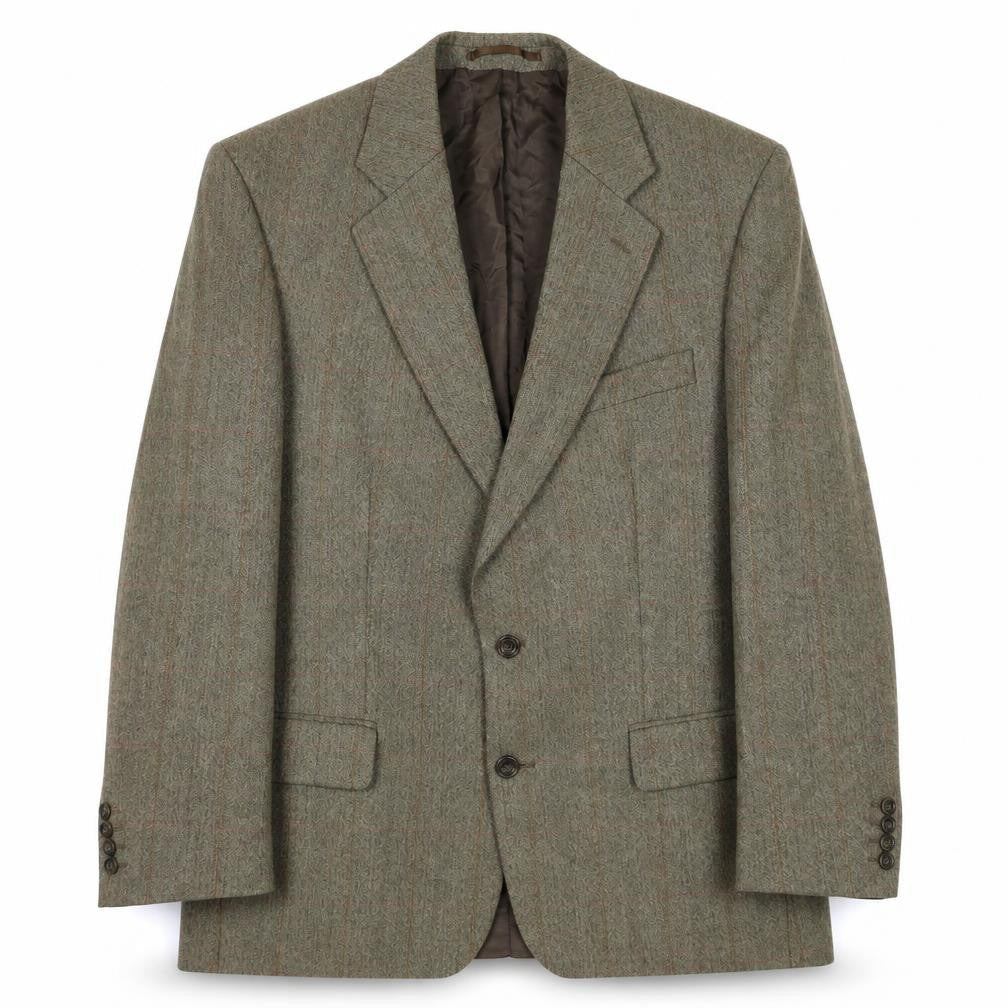 Savoy Taylors Guild Men's Grey Check Blazer 42 R