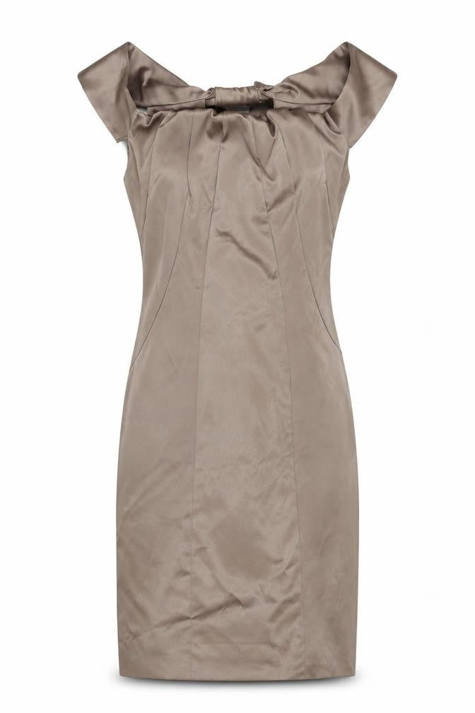 Derhy Women's Beige Off Shoulder Dress Size S