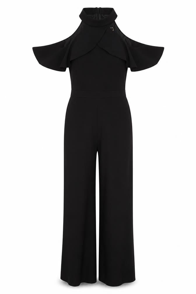 Lipsy Women's Black Cold Shoulder Jumpsuit Size 12