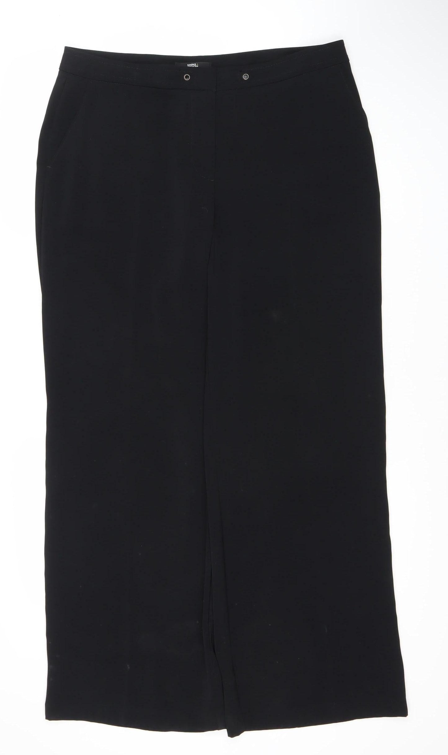 Marks and Spencer Women's Black Trousers Size 14