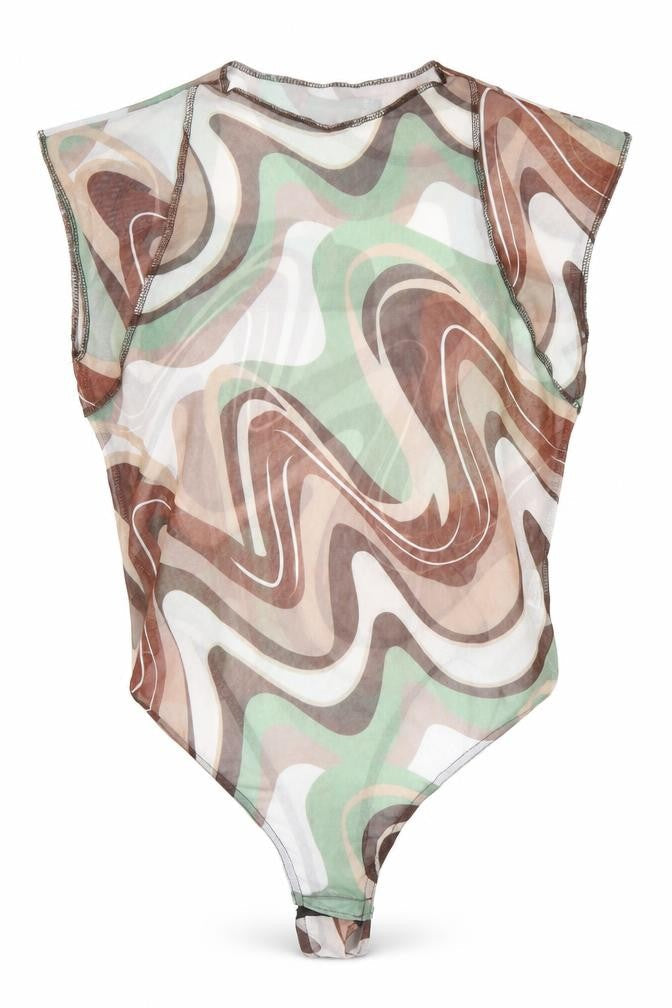 PrettyLittleThing Women's Multicoloured Bodysuit Size 14