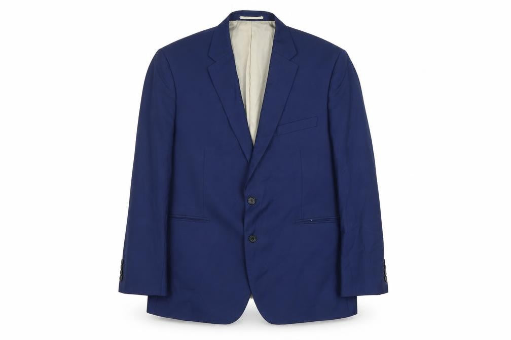 Moss Esq. Men's Blue Regular Fit Suit Jacket 44S
