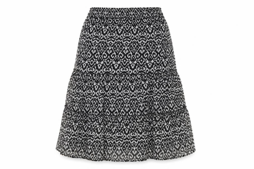 New Look Women's Black Geometric Skirt Size 10