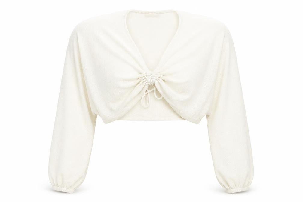 Out From Under Women's White Long Sleeve Jumper - S