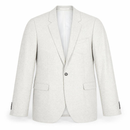 Topman Men's Grey Wool Blend Blazer 44R Regular Skinny Fit