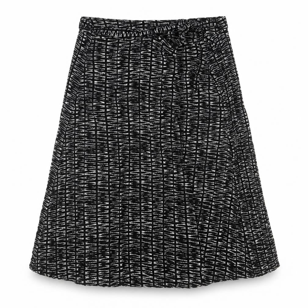 Whistles Women's Black Geometric Skirt L