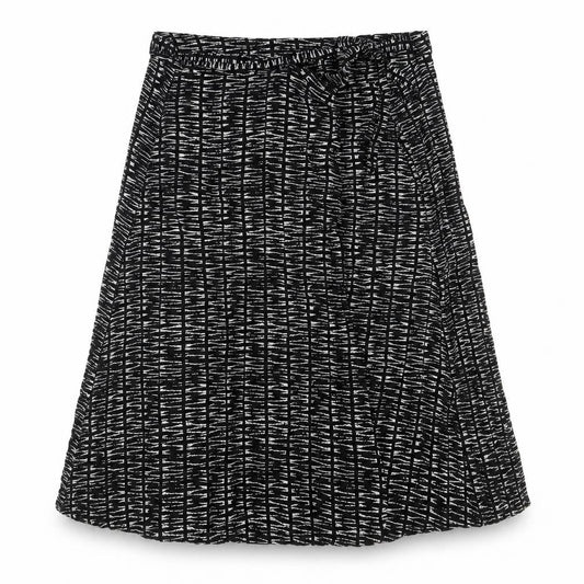 Whistles Women's Black Geometric Skirt L
