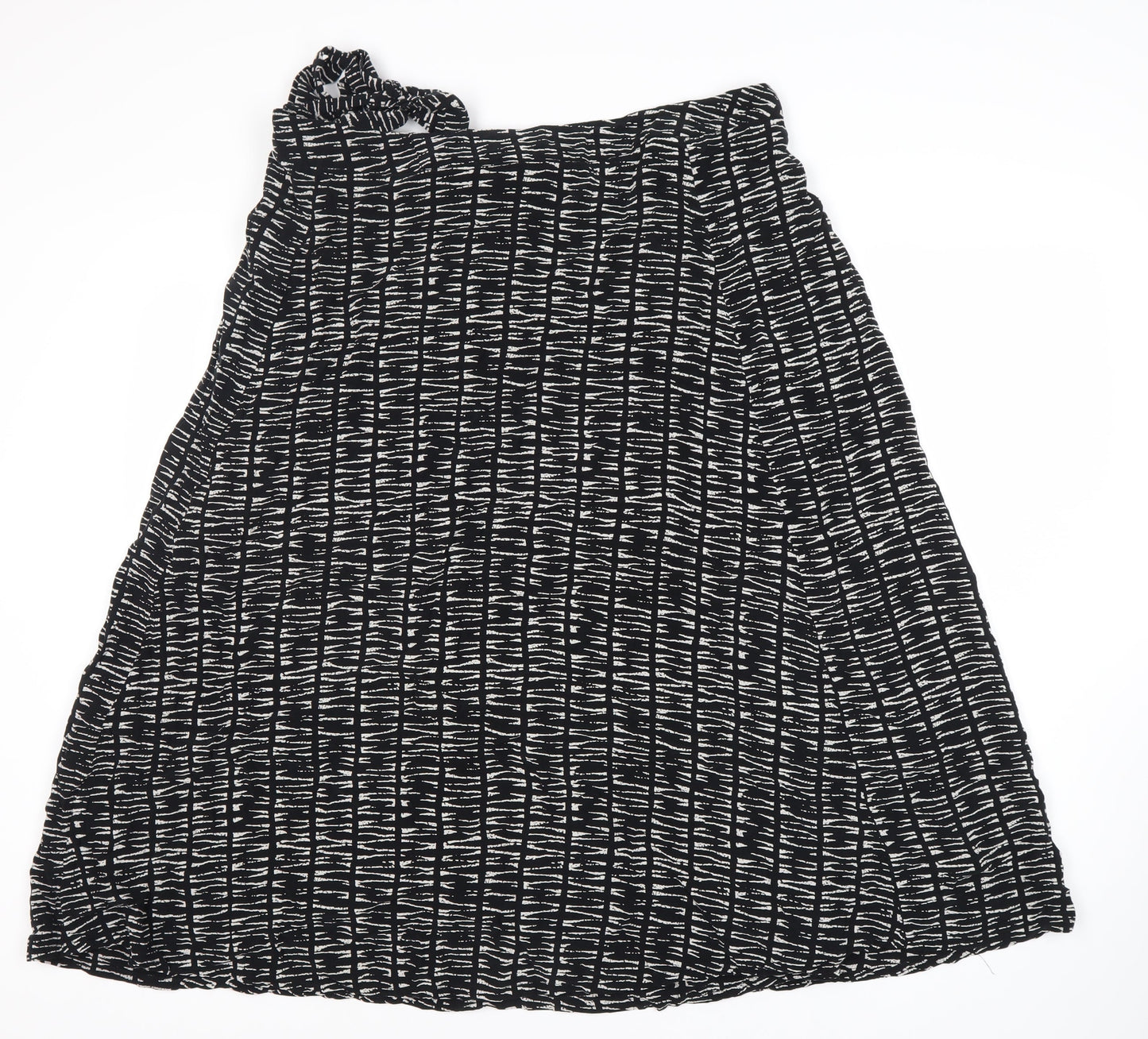 Whistles Women's Black Geometric Skirt L