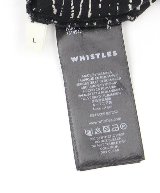 Whistles Women's Black Geometric Skirt L