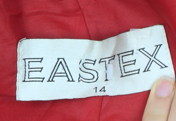 Eastex Women's Red Wool Pea Coat Size 14