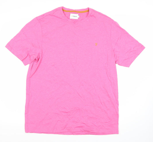 Farah Men's Pink M Crew Neck T-Shirt