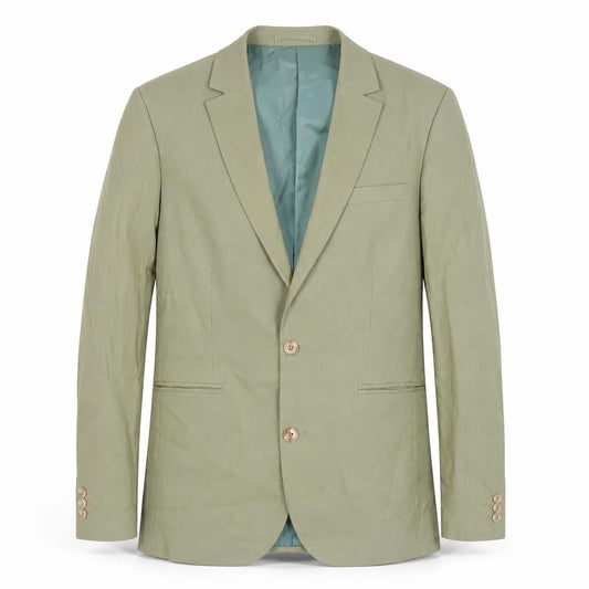 ASOS Men's Green Blazer, Regular Fit, 38, Notch Lapel