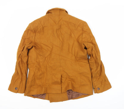 Back view of French Connection Women's Brown Blazer, size 10, Regular