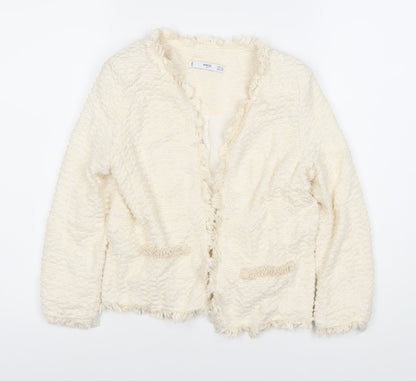 Mango Women’s Ivory Bouclé Suit Jacket XS