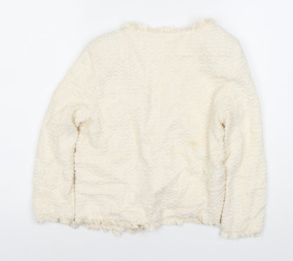 Mango Women’s Ivory Bouclé Suit Jacket XS