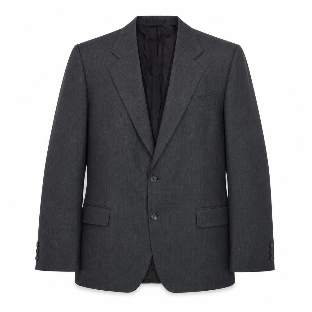 St Michael Men's Grey Wool Blazer, Size M, Classic Style