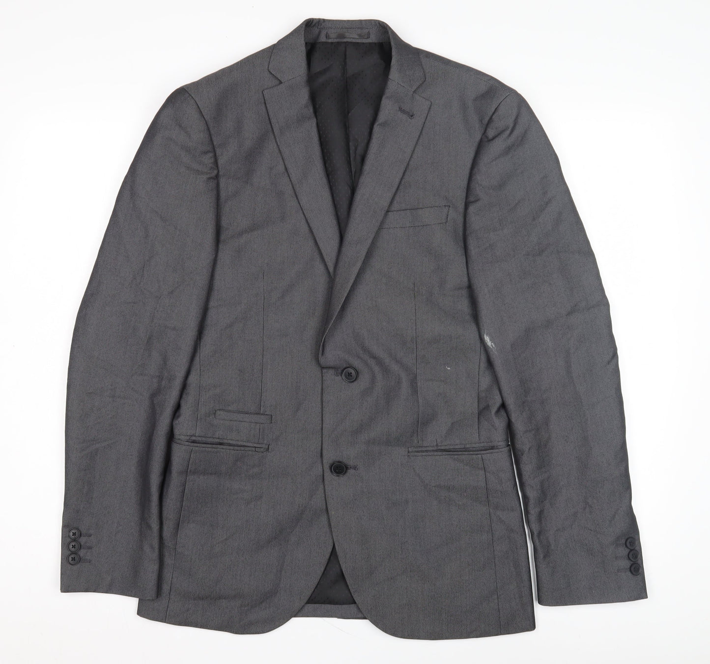 Next Men's Grey Suit Jacket 36R Regular Fit