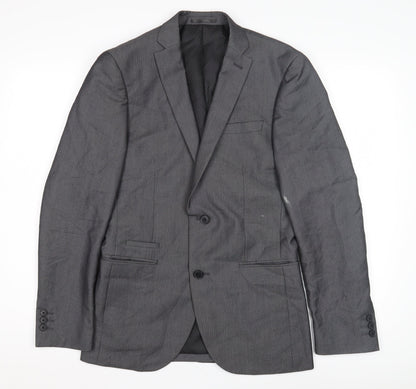 Next Men's Grey Suit Jacket 36R Regular Fit