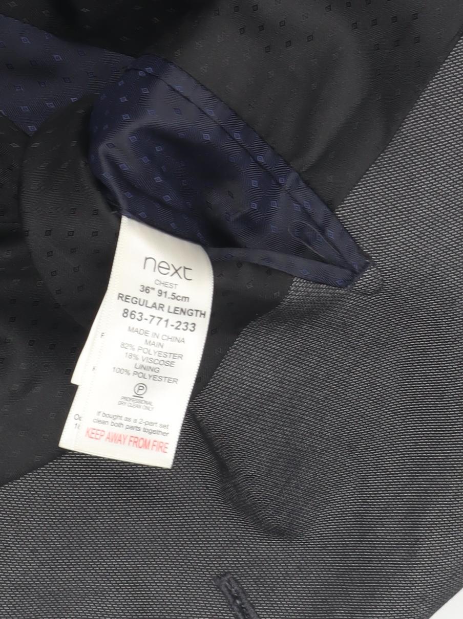 Next Men's Grey Suit Jacket 36R Regular Fit