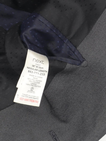 Next Men's Grey Suit Jacket 36R Regular Fit