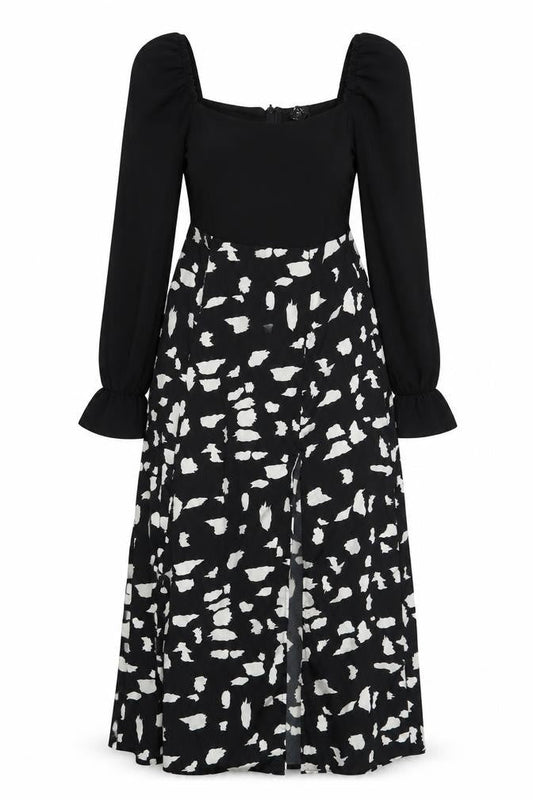 A X Women’s Black Animal Print Dress Size 12