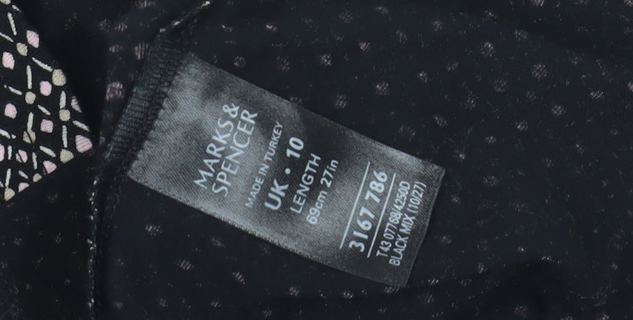 Marks & Spencer Women's Black Wrap Dress Size 10