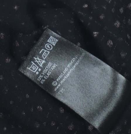 Marks & Spencer Women's Black Wrap Dress Size 10