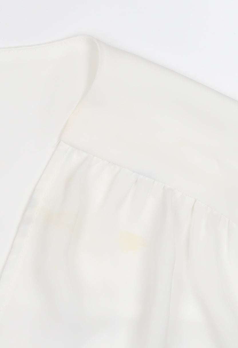 Mango Women's White Blouse Size 14 Basic Style