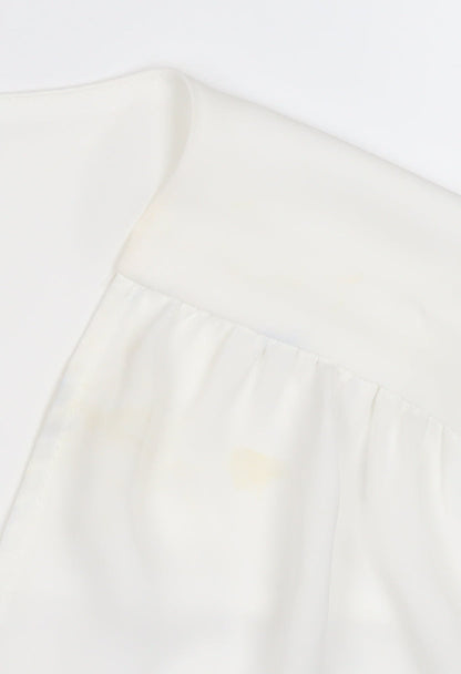 Mango Women's White Blouse Size 14 Basic Style