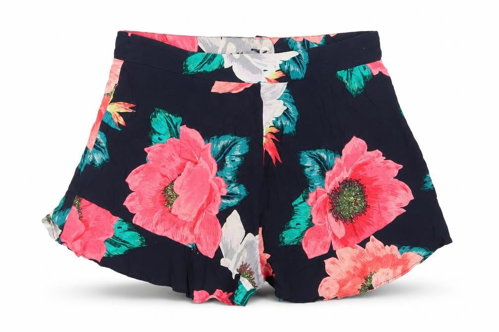 Zara Women's Multicoloured Floral Shorts Size 6