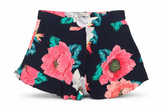 Zara Women's Multicoloured Floral Shorts Size 6