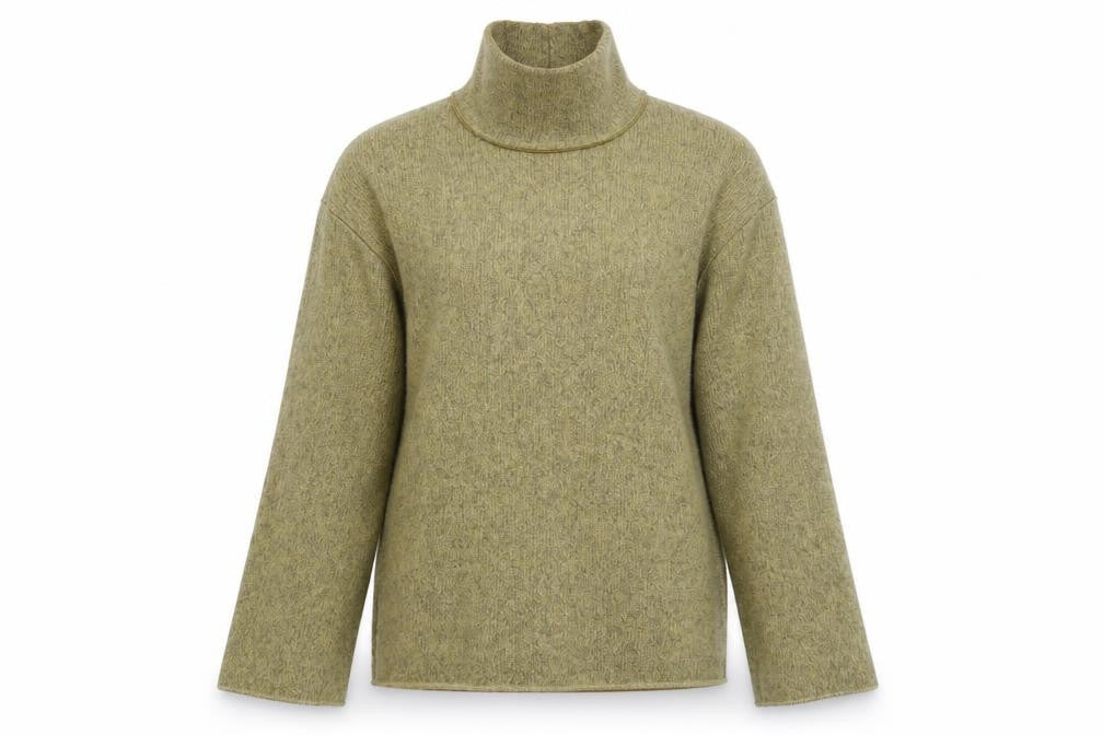 Zara Women's Beige High Neck Knit Pullover Jumper S