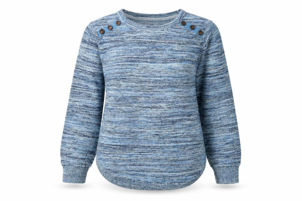 Autonomy Blue Crew Neck Women's Jumper, Size 12