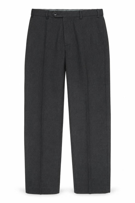 Marks & Spencer Men's Grey Regular Fit Trousers