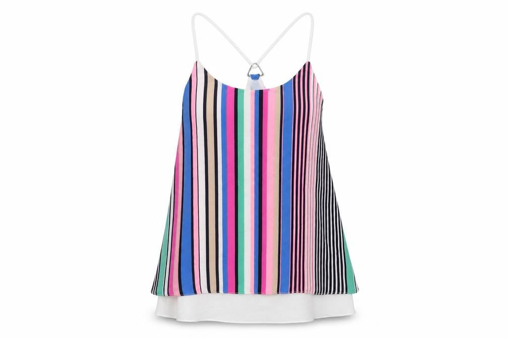 Quiz Women's Multicoloured Striped Tank Top, Size 10