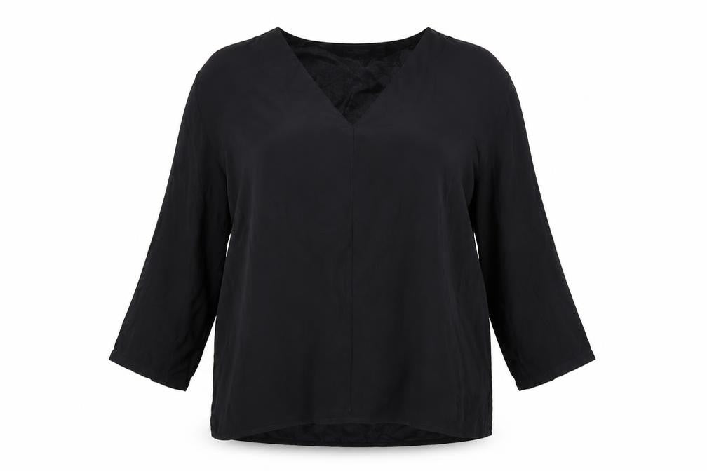 Laura Clement Women's Black Silk Blouse Size 10
