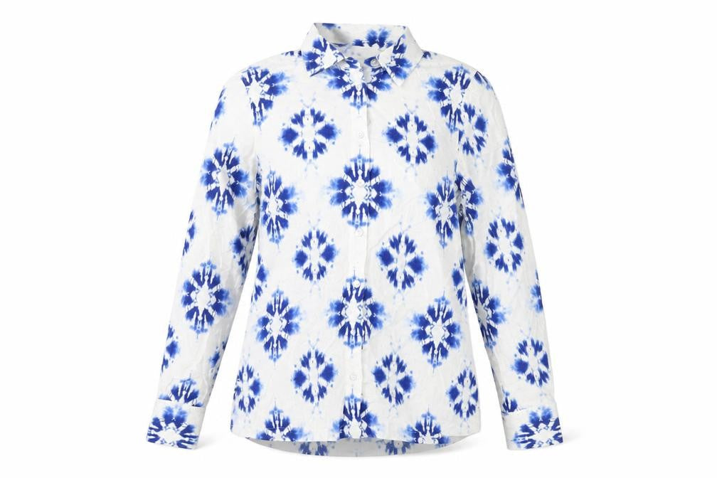 Marks & Spencer Women's Multicoloured Button-Up Shirt Size 8