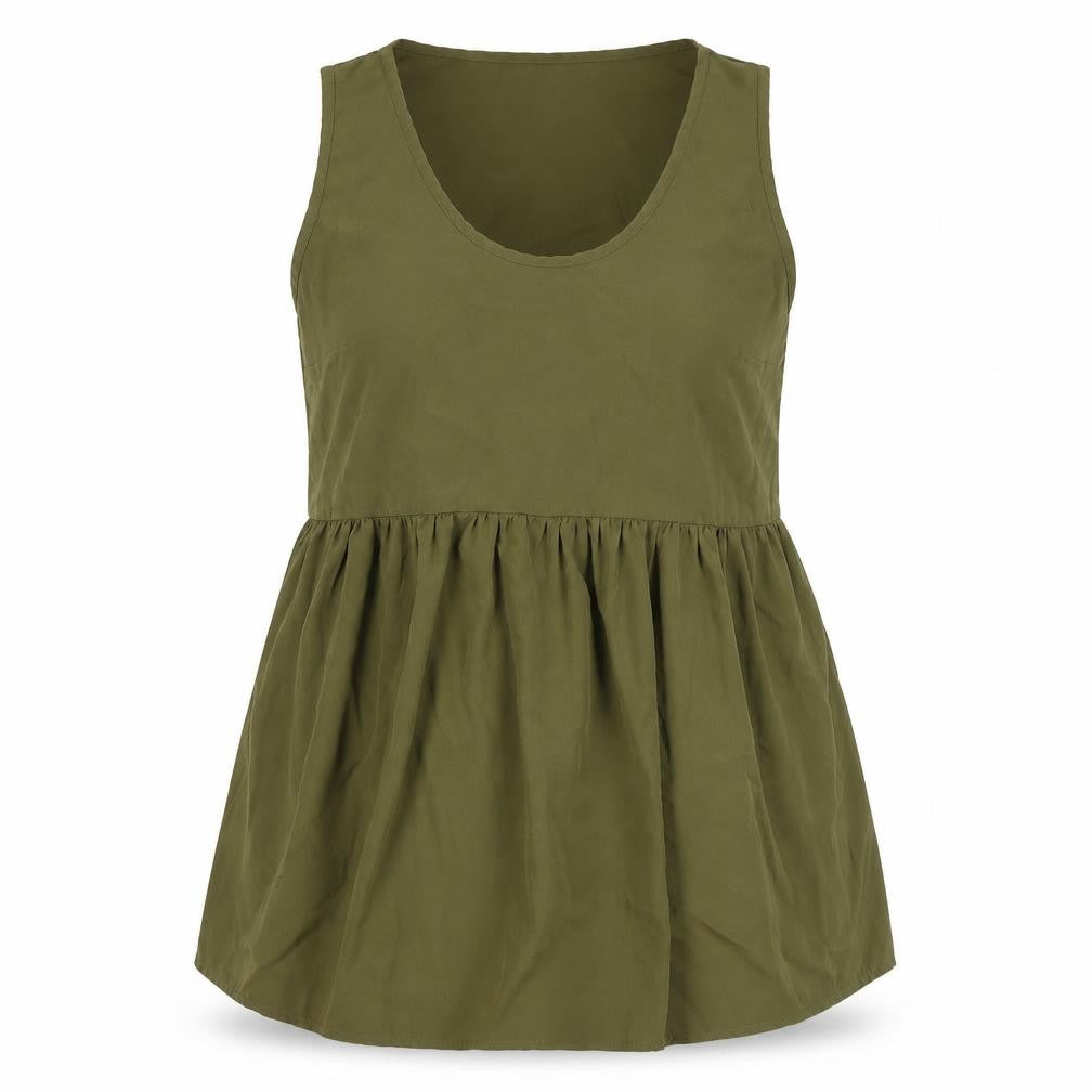 Boohoo Women’s Green Tunic Top, UK Size 10, Sleeveless