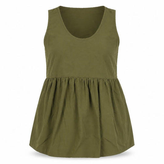 Boohoo Women’s Green Tunic Top, UK Size 10, Sleeveless