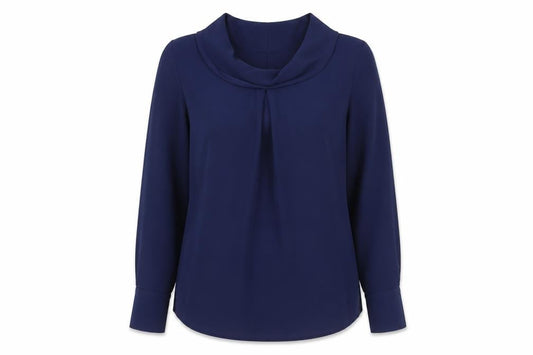Jasper Conran Womens Blue Cowl Neck Blouse Size 12