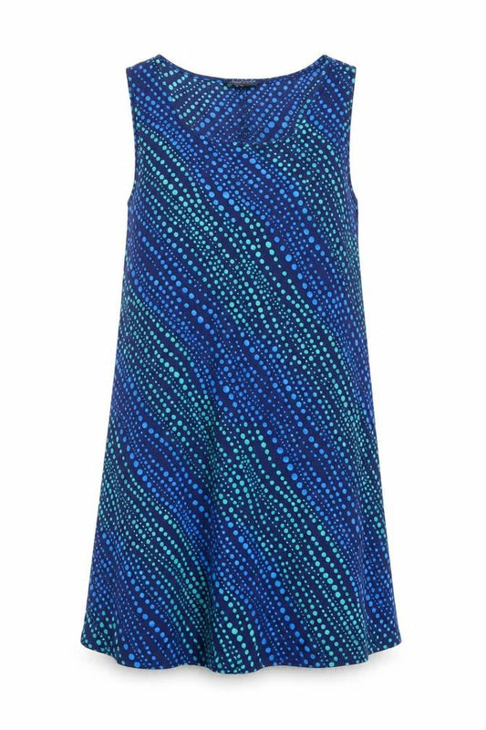 Debenhams Women's Blue Sleeveless A-Line Dress Size 16