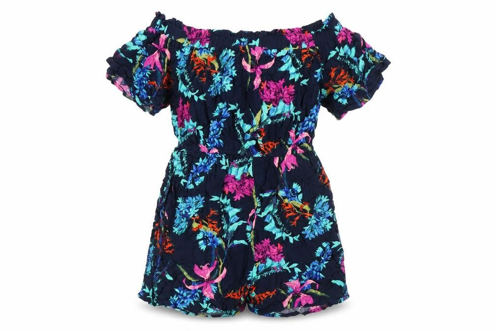 Next Women's Multicoloured Floral Playsuit Size 8