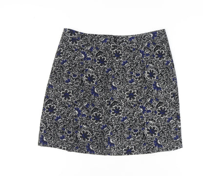 Next Women's Floral A-Line Skirt, Multicoloured, Size 8