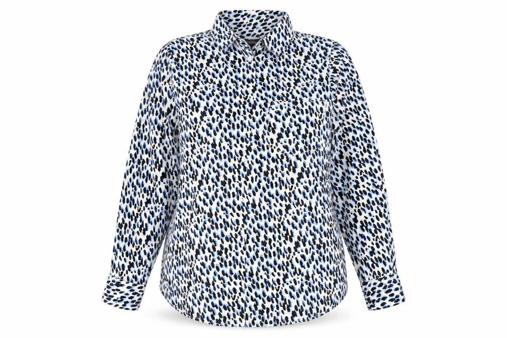 Studio Women's Multicoloured Animal Print Blouse Size 14