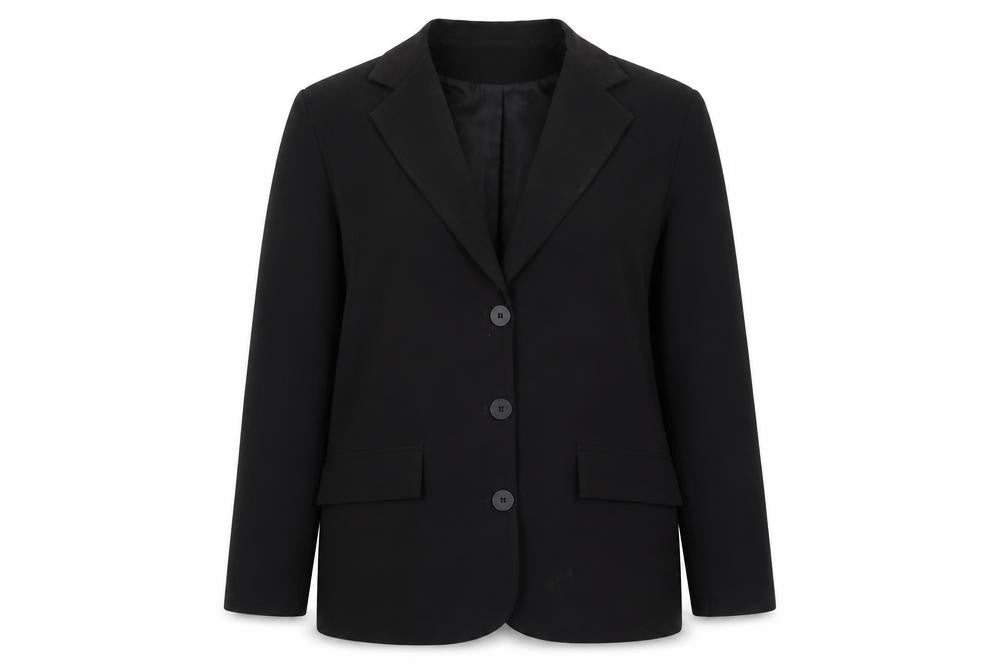 PrettyLittleThing Women's Black Blazer UK 8